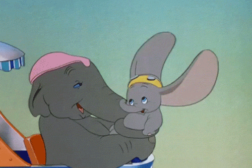Dumbo cuddling with his mum from lernin blog, Tips to make your kid get up early