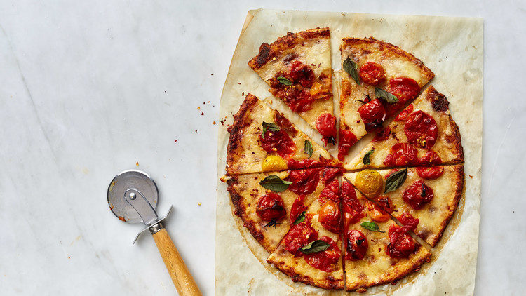 cauliflower crust pizza, from ways to sneak veggies into meals, lernin blog